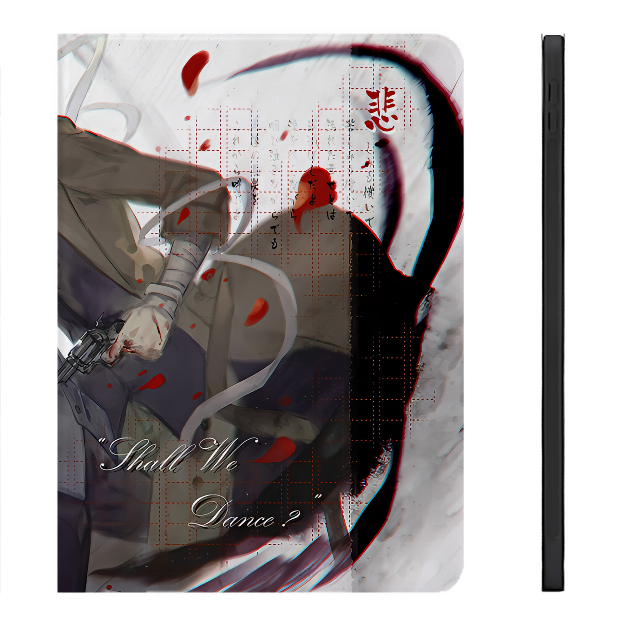 （画像用） 文豪ストレイドッグス Bungo Stray Dogs IPadケース ペンホルダー付き ブックスタイルデザイン